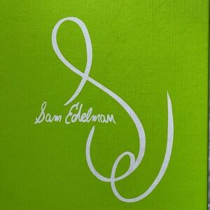 NIB. Sam Edelman. Ivory flats/ mules with tortoise buckle. Sz 7.5